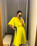 Pre-loved Chartreuse Dress w rope tie