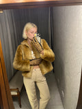 Banana Republic Leopard Leather Gloves