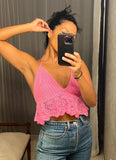 Handmade Pink Crochet Top