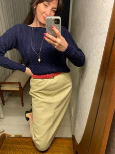 Pre-Loved Ralph Lauren Navy Knit Jumper
