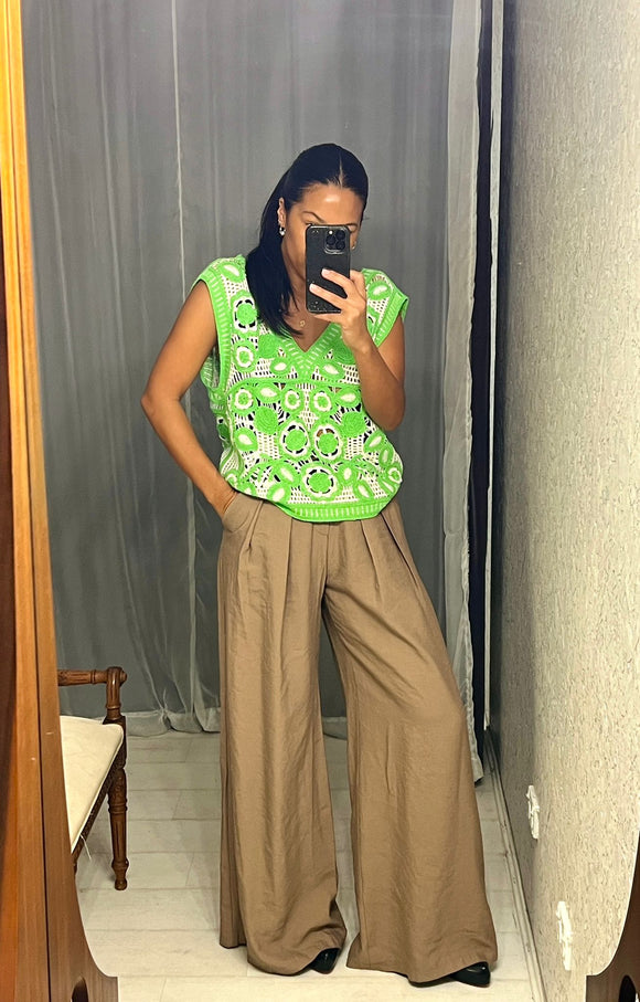 Pre-loved Taupe High-Waist Pants