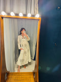Pre-loved White Cotton Indian Palm Dress