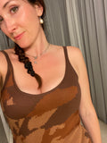 Pre-loved Brown Camo Knit Dress
