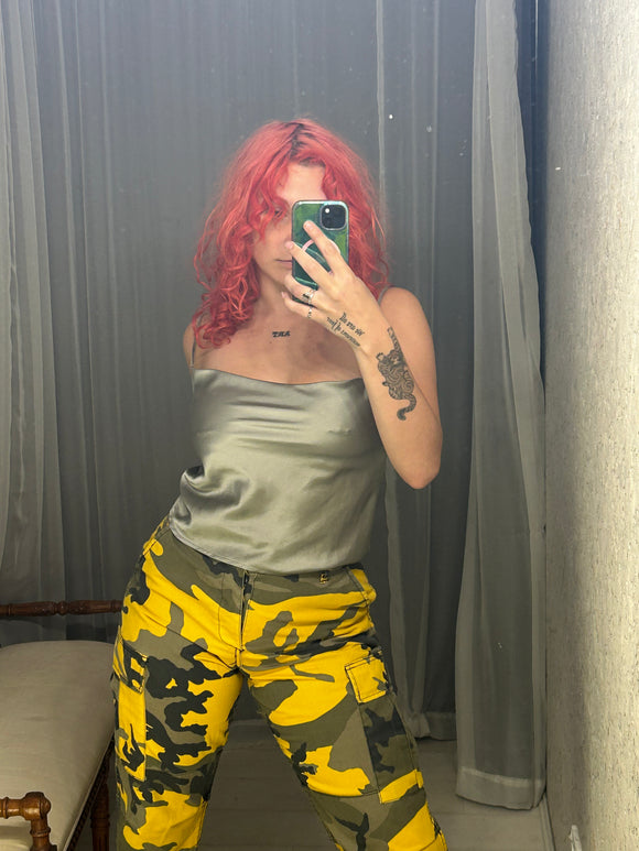 Camo pants yellow on sale