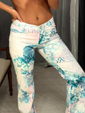 Pre-loved Walking Art Print Pants