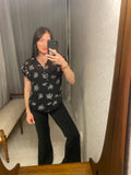Pre-loved POLO Ralph Lauren Black Rose Top