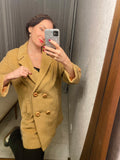 Vintage Camel & Wool Coat "London Maid"