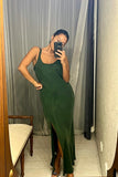 Pre-loved Nude Lucy Green Cupro Bias Dress
