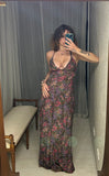 Pre-loved Kachel Floral Silk Maxi-Dress