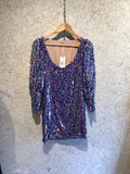 Pre-loved Blue Sequin Mini Dress