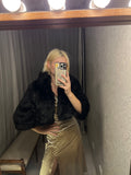 Pre-loved SIMONA Black Faux Fur Jacket