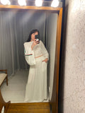 Pre-loved Diane Von Furstenberg White Stripe Knit Top AS IS