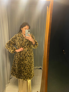 Pre-Loved Faux Fur Leopard Coat