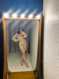 Pre-loved Gold Sheer Shift Dress