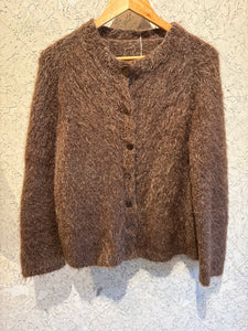 Pre-loved Brown Mohair Blend Cardigan