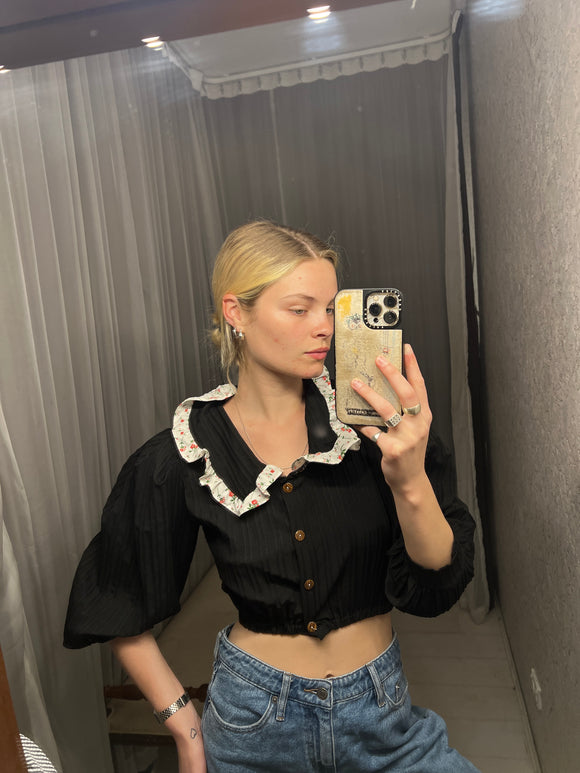 Pre-loved VIV Dee Black Long Sleeve Top