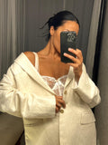 Pre-loved Agent Provocateur White Lace Bustier