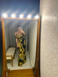 Pre-loved Luxell Black Palm Maxi-Dress