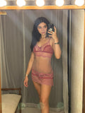 Pre-loved Pleasure State Pink Lace Slip