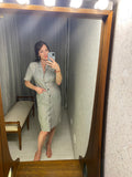 Vintage Japanese Aylesbury Grey Dress