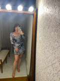 Pre-loved Astradivarius Marble Mesh Dress