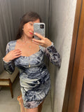 Pre-loved Astradivarius Marble Mesh Dress