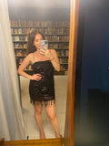Pre-loved Black Sequin Mini Dress