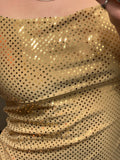 Vintage Velocity Gold Sparkle Lycra Top