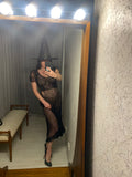 Very Vintage Black Lace Dress AS IS