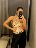 Pre-loved Nara Camicie Floral Halter Top