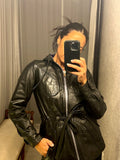 Pre-Loved Uruguayan Hooded Leather jacket
