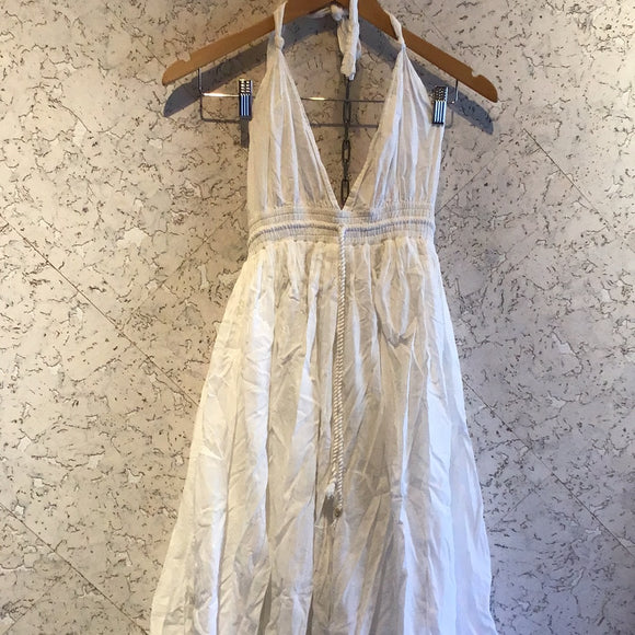 Pre-loved White Halter Summer Dress