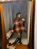Vintage Autumnal Irish Wool Cape