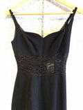 VIntage Cue Black Long Evening Dress