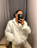 Pre-loved Ambiance White Faux Fur Jacket