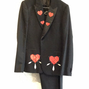 Pre-Loved PAUL SMITH Customised Ace of Hearts Suit