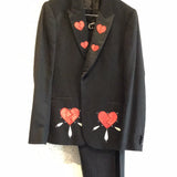 Pre-Loved PAUL SMITH Customised Ace of Hearts Suit