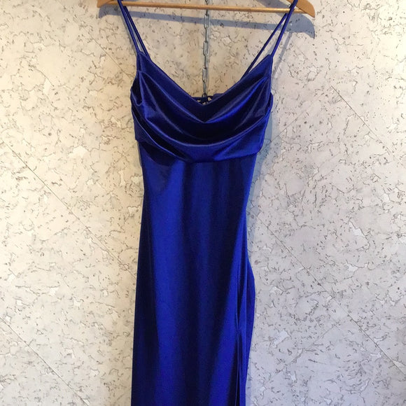 Pre-loved Windsor Blue Satin Gown