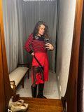 Pre-loved Red "BOWIE" Skirt