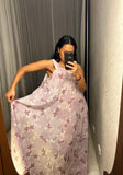 Vintage Handmade Floral Maxi-Dress