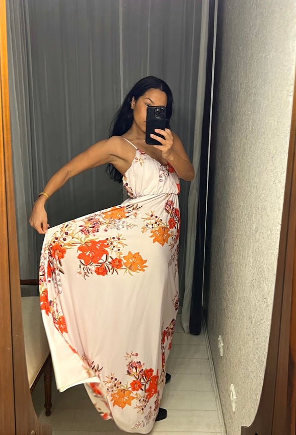 Pre-loved Floral 70s Vibe Maxi-Dress