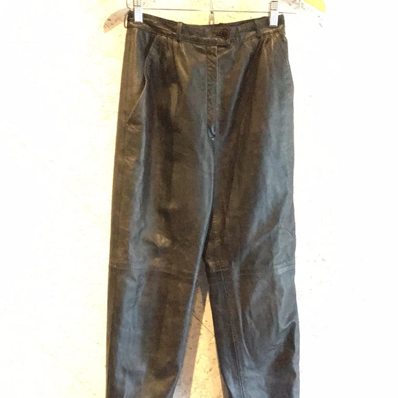 Vintage Mooditalia Black Leather Pants