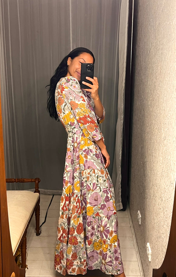 Pre-loved Caroline Morgan Floral Maxi-Dress