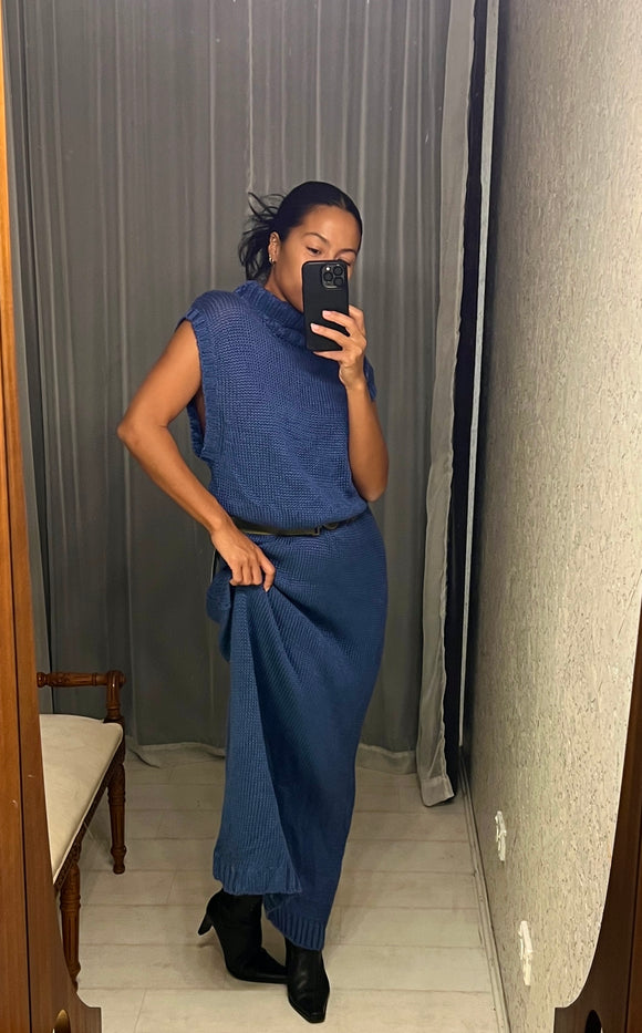 Pre-Loved BC Blue knit dress