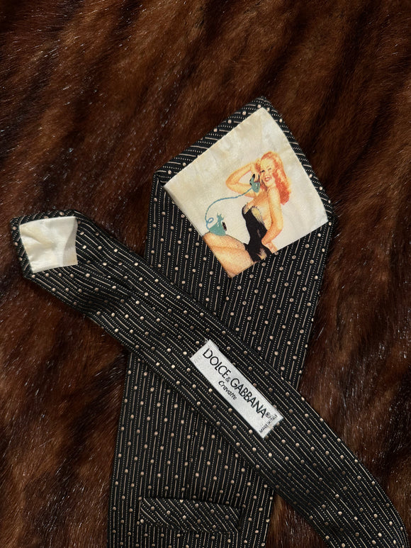 Pre-Loved Dolce & Gabbana Silk Tie (w hologram)