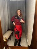 Pre-loved Ralph Lauren Red Navy Stripe Knit