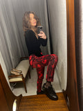 Pre-loved ADIDAS Red Print Track Pants
