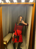 Pre-loved Ralph Lauren Red Navy Stripe Knit