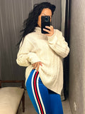 Pre-loved Blue Stripe Floral Track Pants