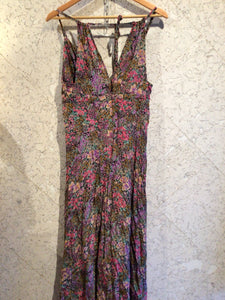 Pre-loved Kachel Floral Silk Maxi-Dress